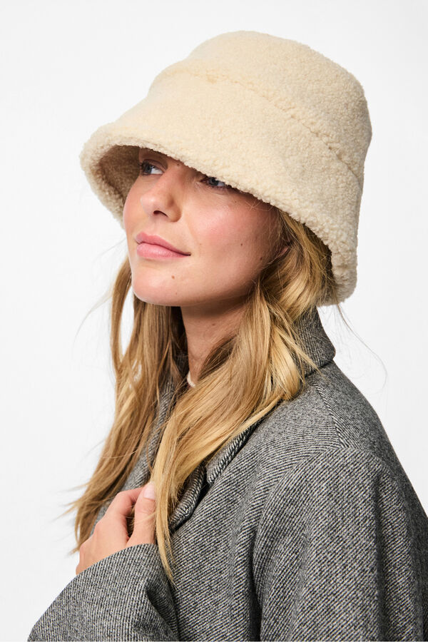 Pieces Teddy Bucket Grau