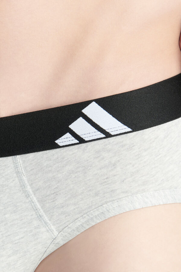 Adidas Pack of 3 logo briefs white