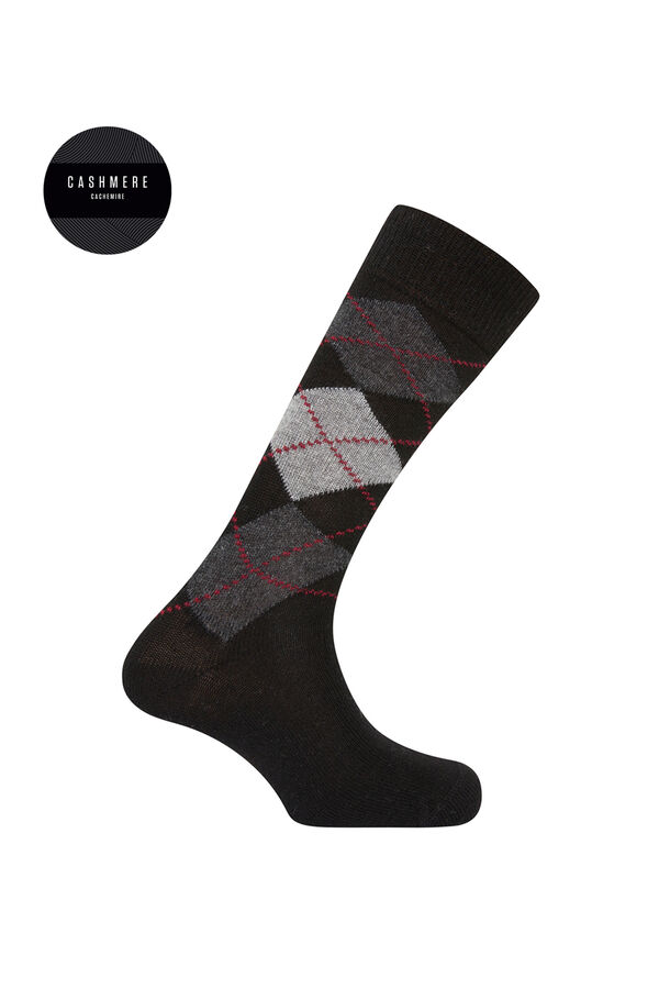 Punto Blanco Meias curtas de caxemira estampado