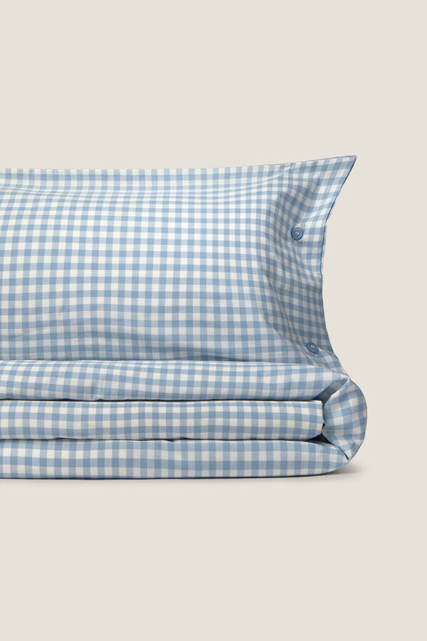 Textura Capa de edredom xadrez bege