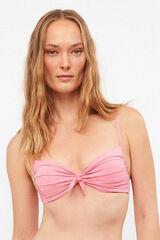 Gisela Push-up underwired bikini top pink