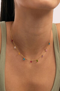 Singularu Xiqueta Meua Colors vergoldete Stahlhalskette