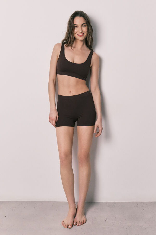 Women'secret Burgundy seamless boxers printed