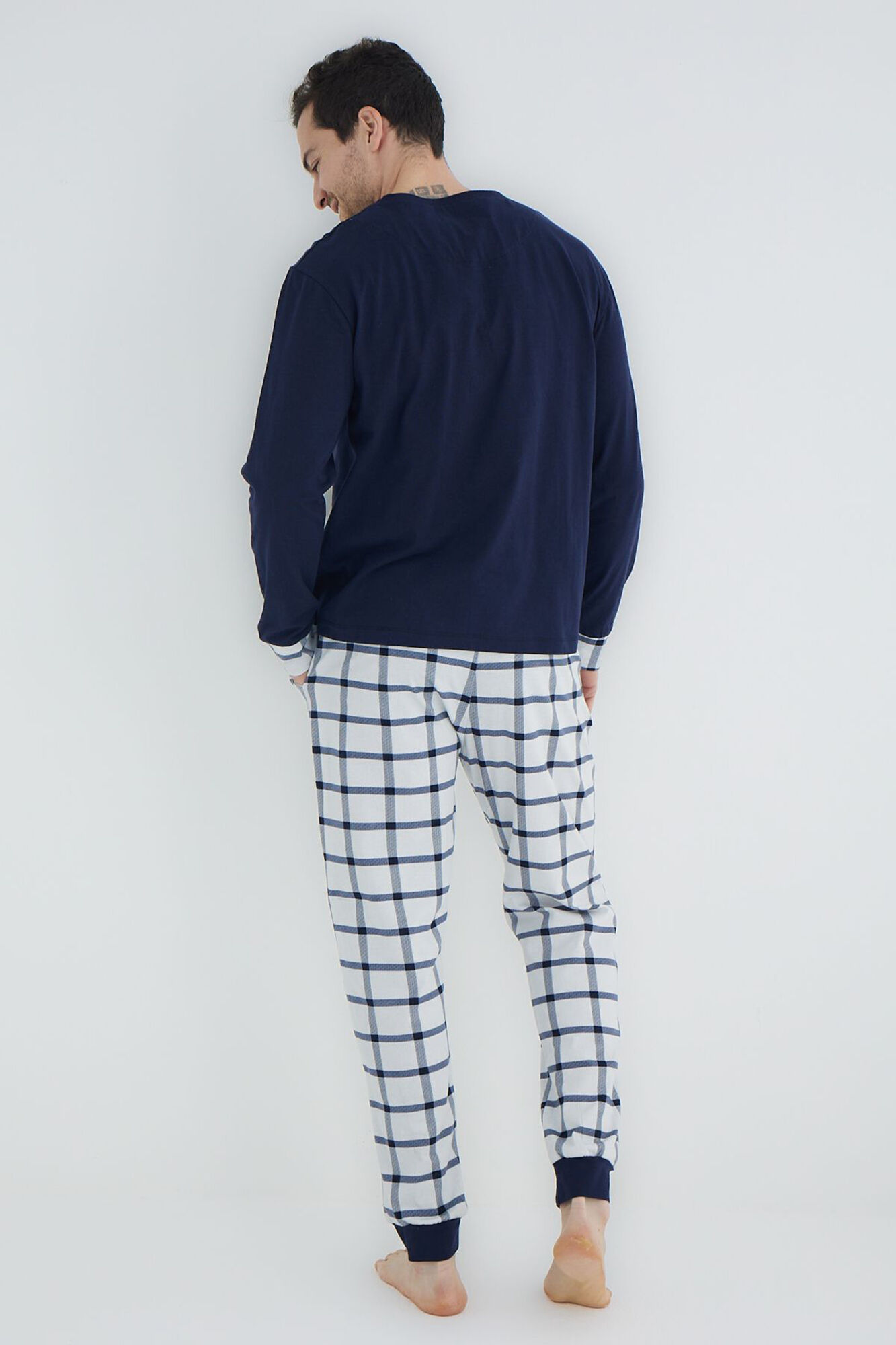 Trendyol Conjunto de pijama azul marinho 