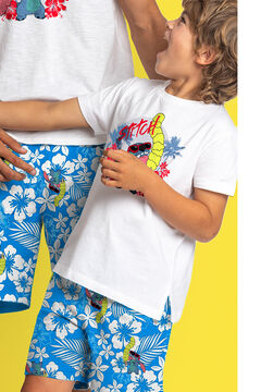 Womensecret DISNEY Lilo & Stitch short-sleeved pyjamas for boys Weiß