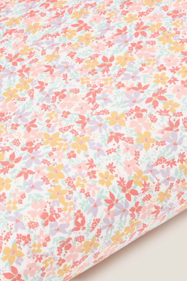 Womensecret Floral cotton cushion cover Ružičasta