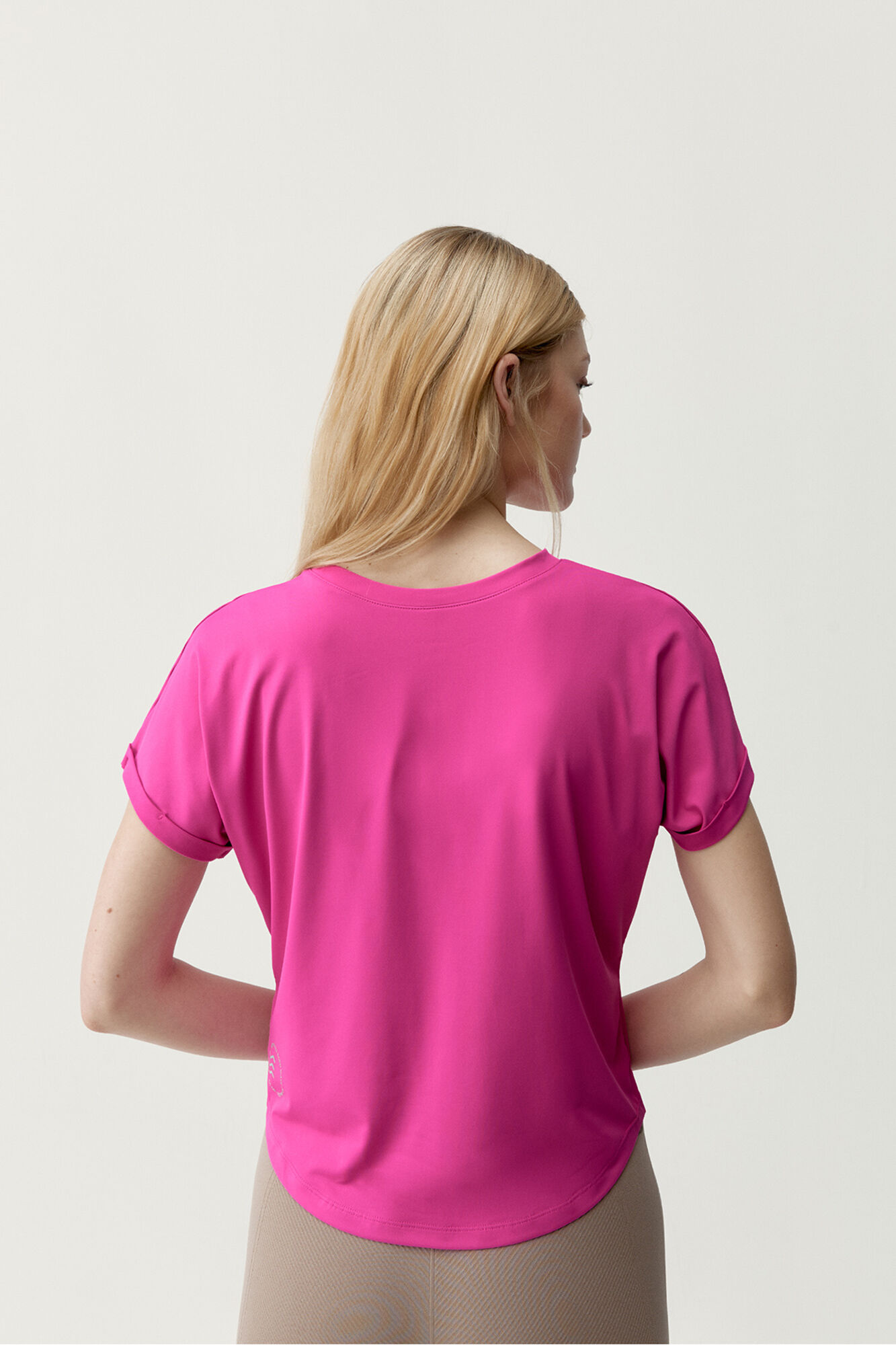 Born Living Yoga T-shirt desportiva Azami rosa f&uacute;csia