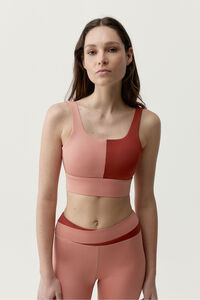 Born Living Yoga Koralle-rotes Sport-Top KATE
