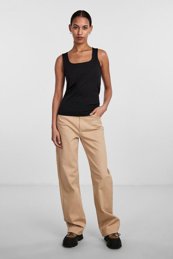 Pieces reversible basic bodysuit noir