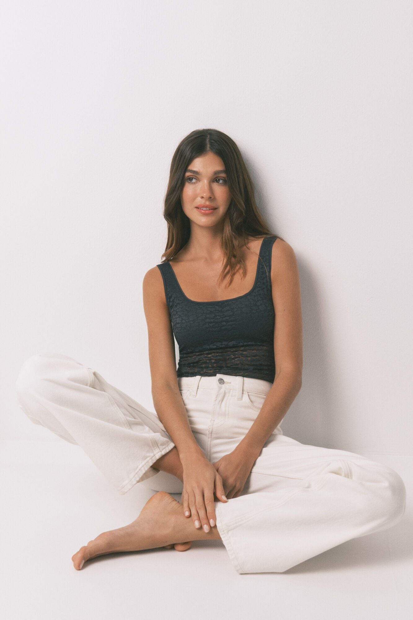 Women'secret Grauer Spitzenbody mit Body