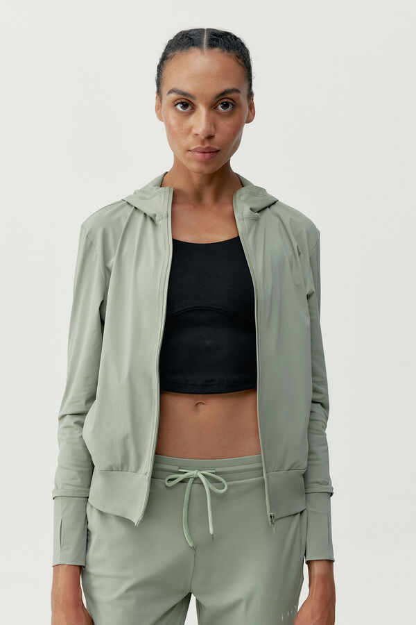 Born Living Yoga Sportjacke Airla Camouflage Naturwei&szlig;