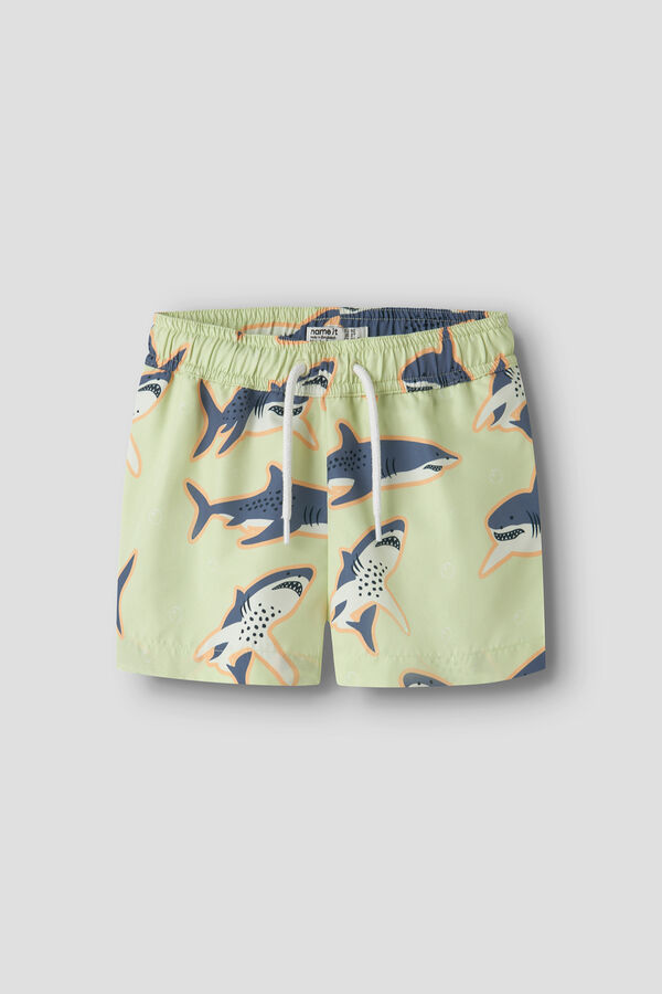 Name it Boy's shark print swimwear green