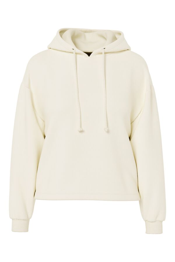Pieces Basic sweatshirt hood brown