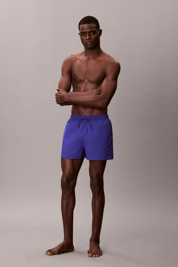 Calvin Klein Drawstring logo swim shorts blue