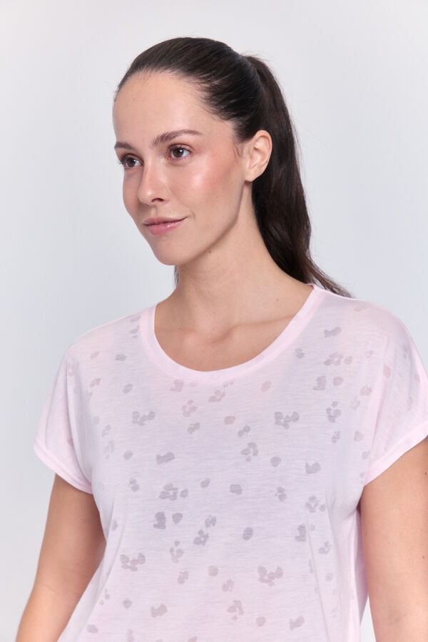 Only Play Camiseta manga corta soft coral