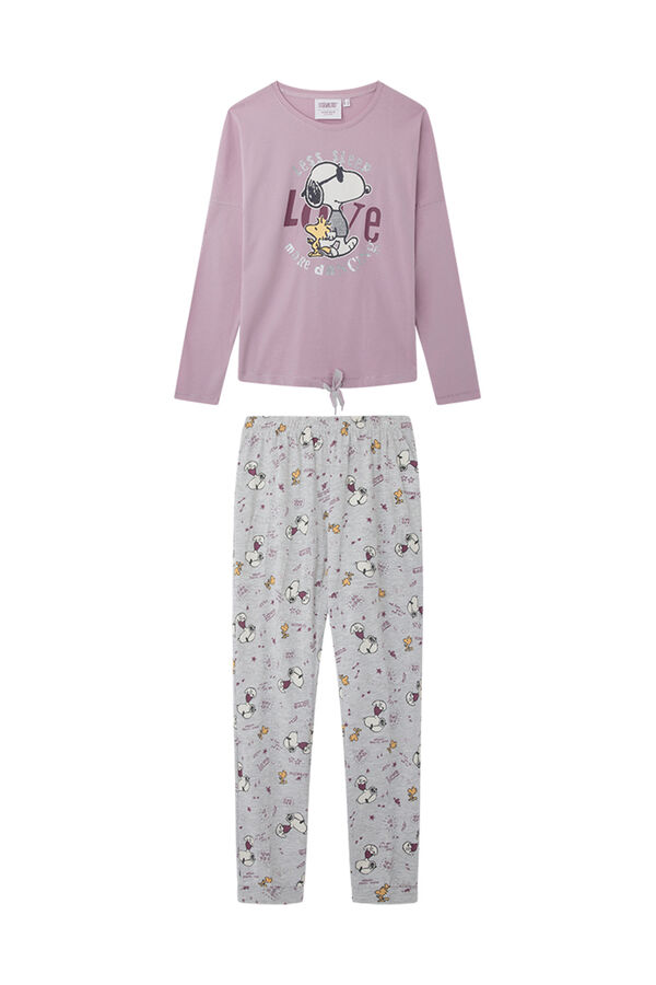 Womensecret Pyjama 100 % coton Snoopy "Love" rose rose