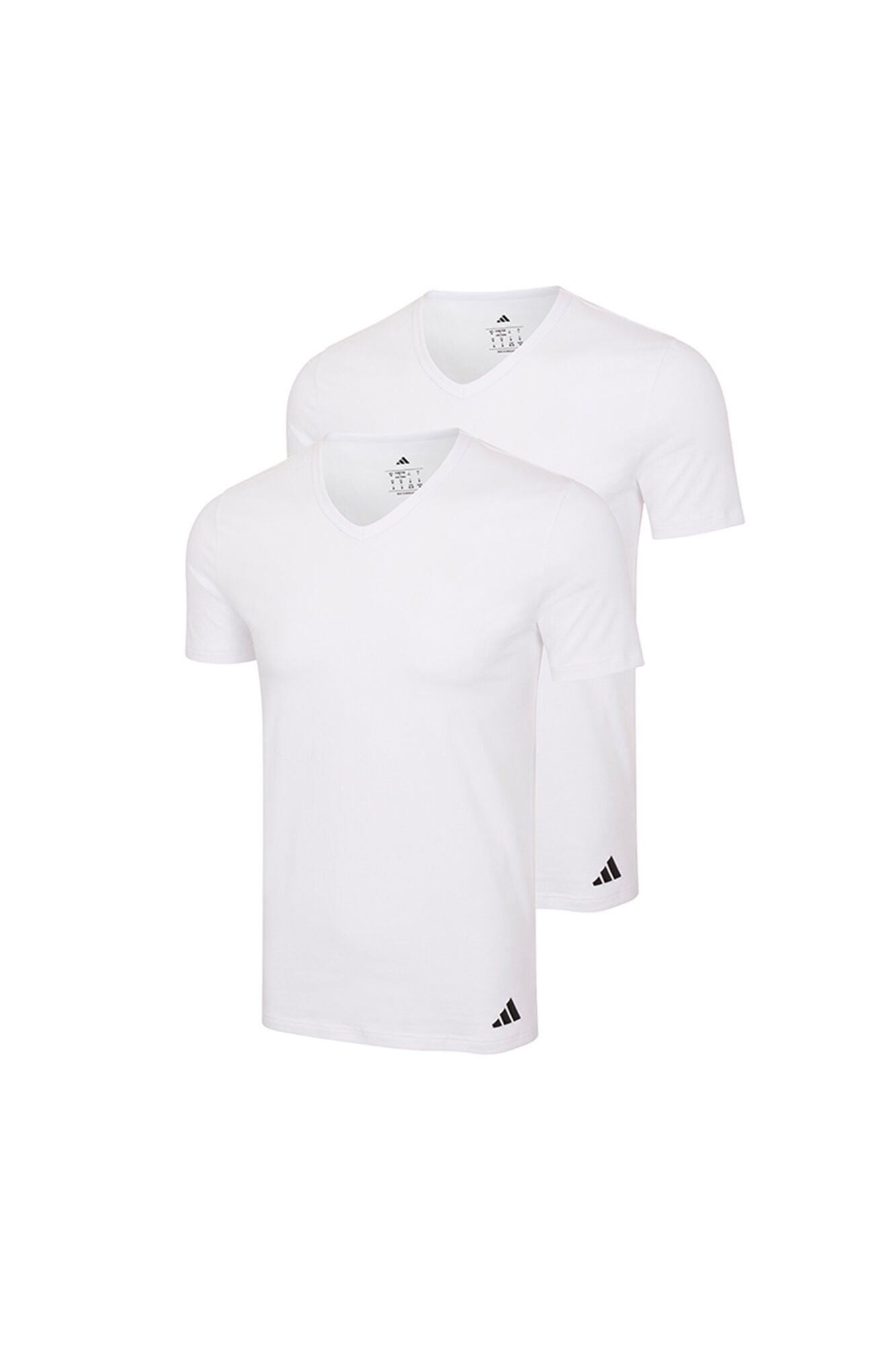 Adidas 2 pack stretch cotton V neck t-shirts