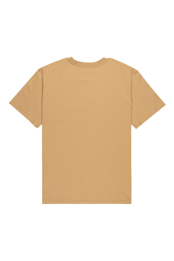 Quiksilver Einfarbiges Kurzarm-T-Shirt mit Logo Naturwei&szlig;