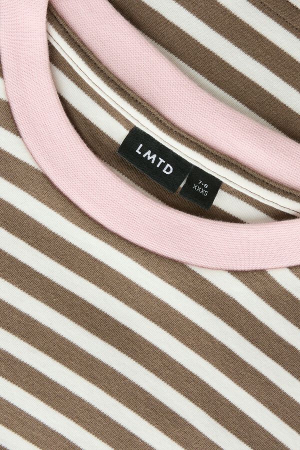 LMTD Striped T-shirt nude