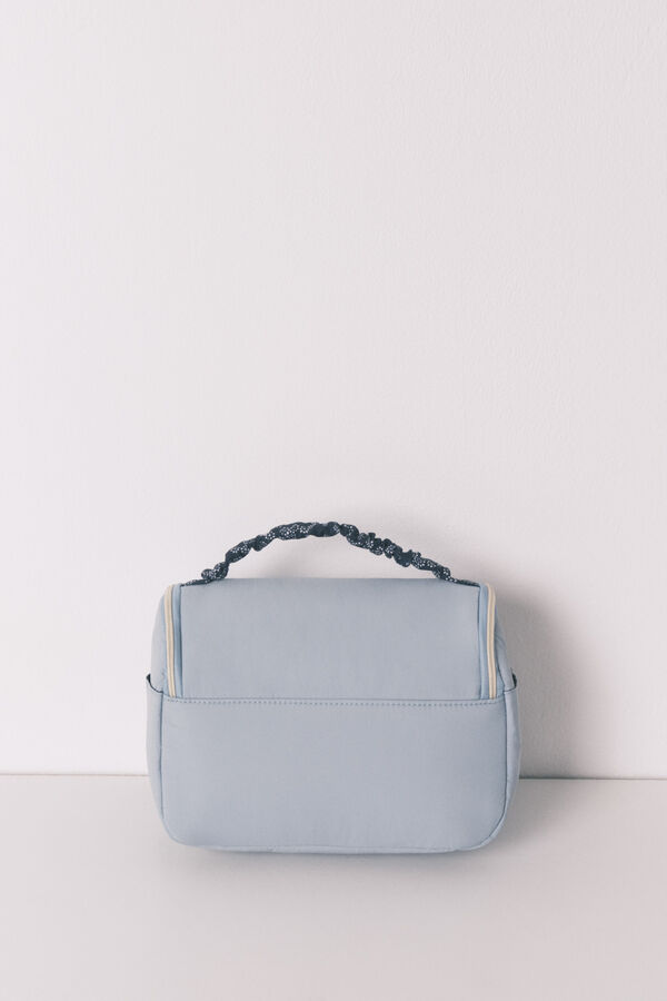 Women'secret Trousse de toilette grande &agrave; fleurs bleu vif bleu