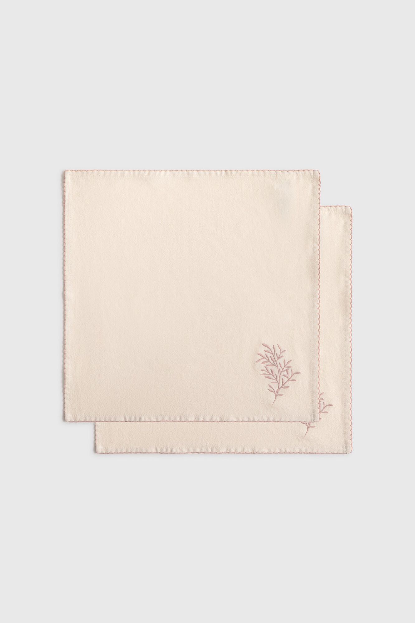 Textura Set aus zwei Baumwollservietten