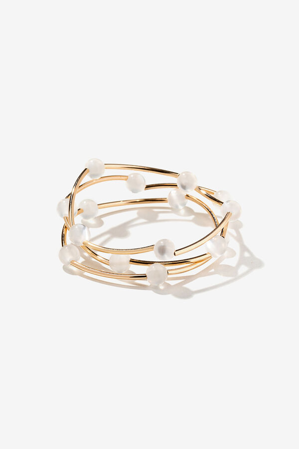 Vilanova Pack de pulseras de abalorios combinados amarillo