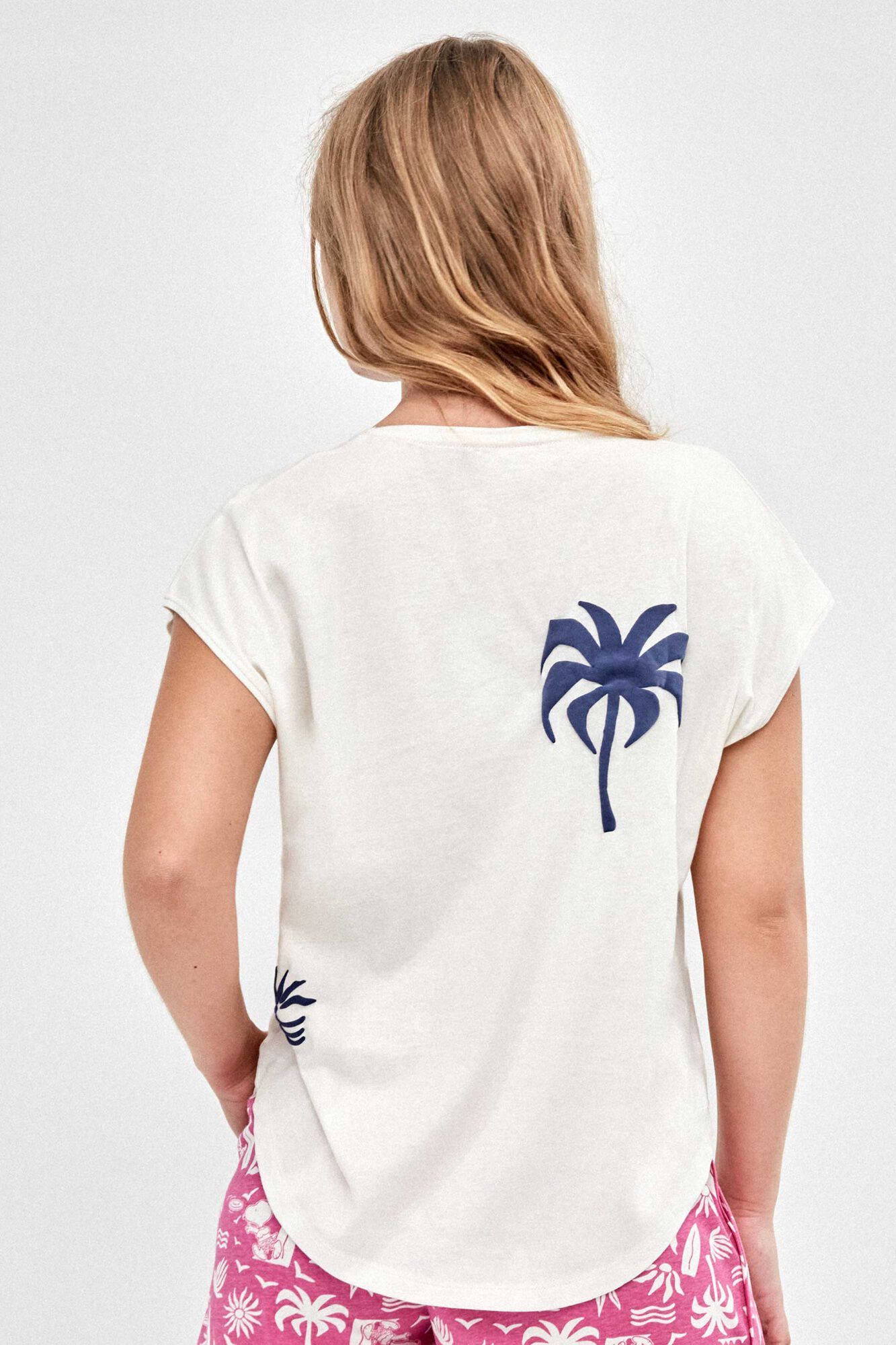 Gisela &Auml;rmelloser Pyjama mit Snoopy-Print