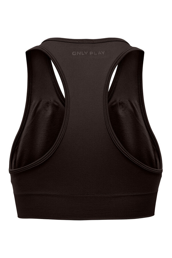 Only Play Soutien desportivo sem costura. castanho