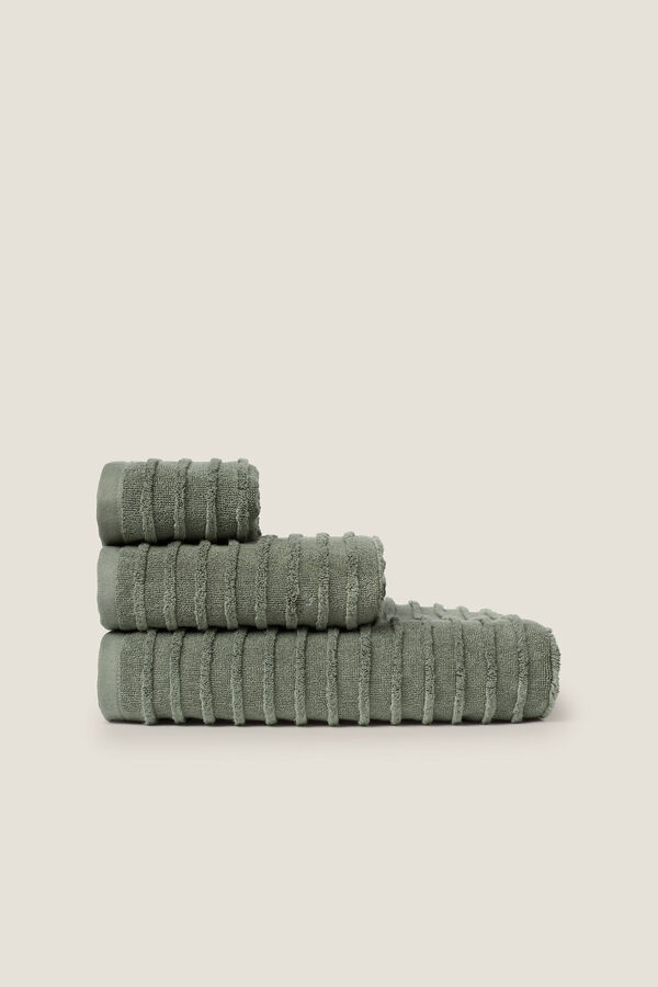 Womensecret Zero-twist organic towel 30 x 50 cm. vert