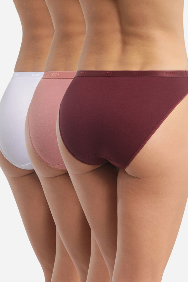 Womensecret Pack of 3 stretch cotton panties in assorted colours rávasalt mintás