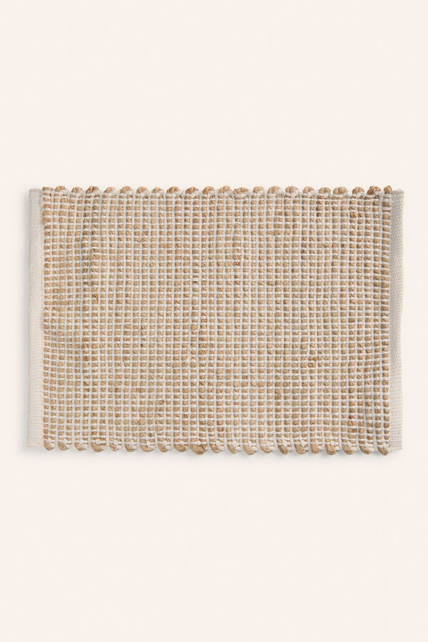 Calma House Mantel individual de yute y algod&oacute;n crudo West amarillo