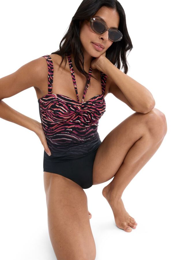 Triumph Ba&ntilde;ador doble tirante animal print estampado