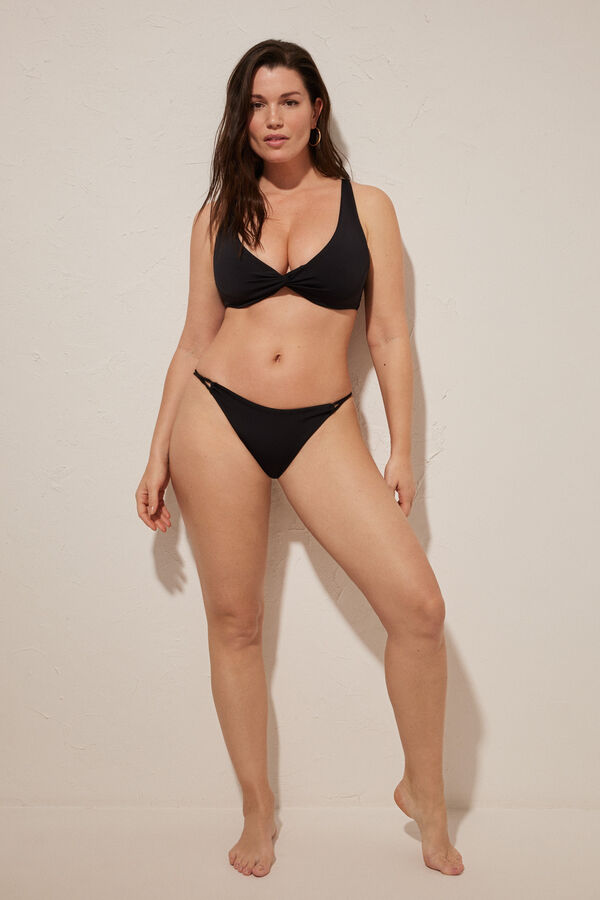 Womensecret Haut bikini grande taille néoprène noir noir