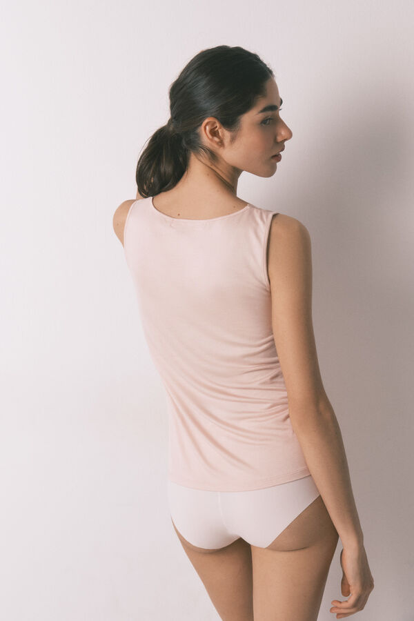 Women'secret Pink jersey-knit super soft T-shirt pink