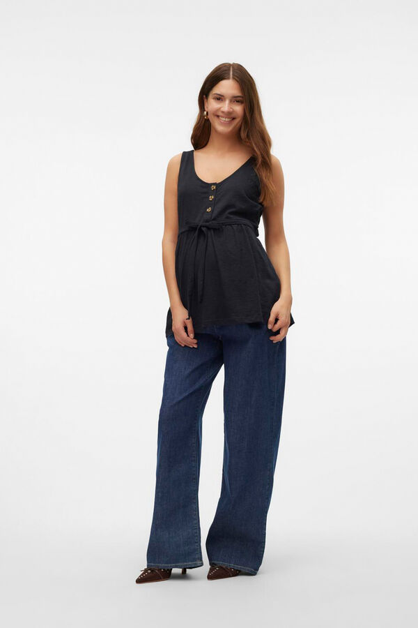 Mamalicious Maternity and nursing vest top black