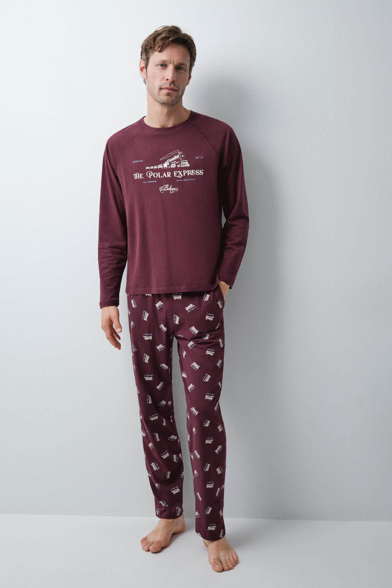 Women'secret Men's cotton long pyjamas Polar Express