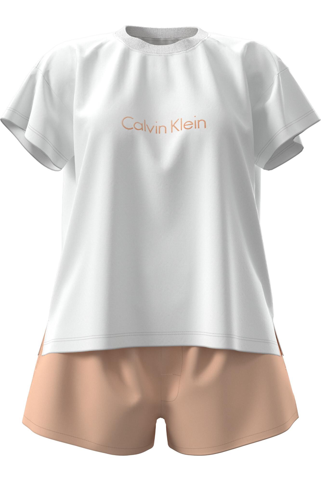 Calvin Klein Conjunto pijama corto liso logo