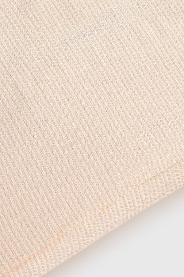 Textura Embroidered pillow case nude