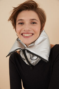 Womensecret Silver quilted snood grey