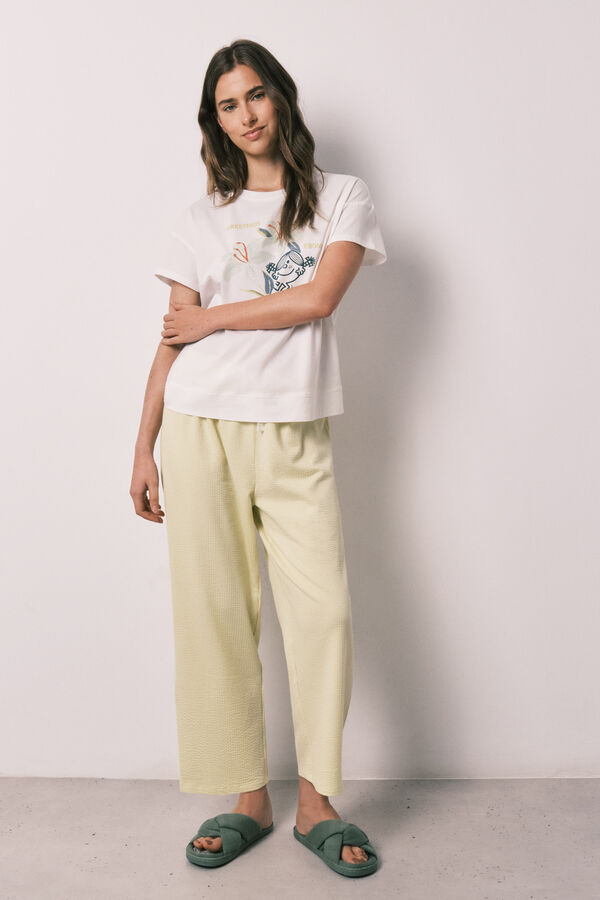 Women'secret Little Miss&trade; short sleeve capri pyjamas beige