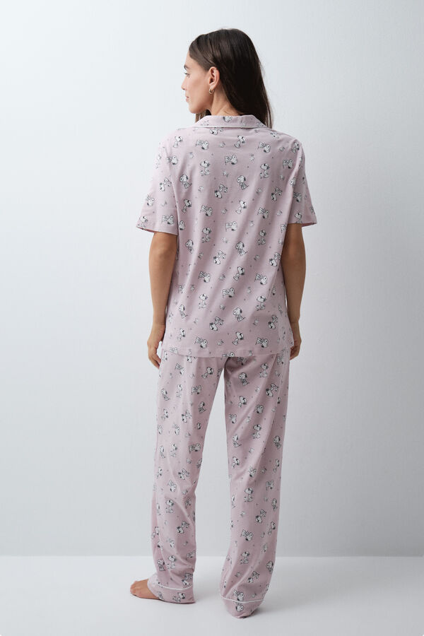 Women'secret Pyjama chemise en coton Snoopy rose rose