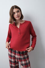 Women'secret Red plaid long pyjamas red