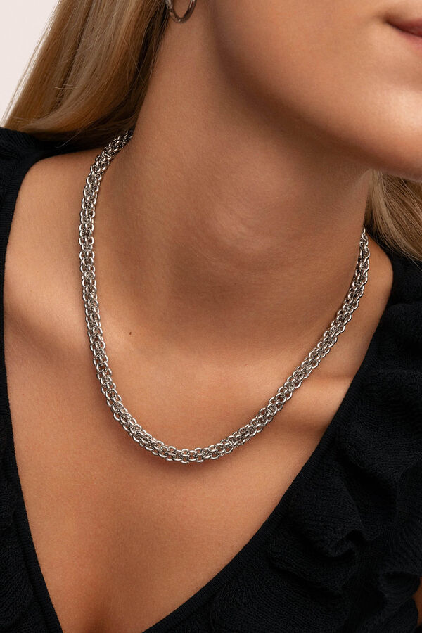 Singularu Collar Big Rope Acero gris