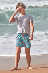 Gocco Mai&ocirc; azul claro com estampado de sol azul