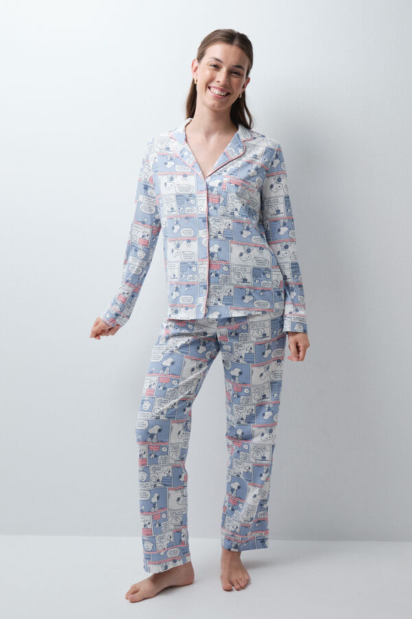 Women'secret Snoopy comic classic pyjamas blue