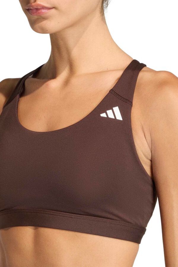 Adidas Sujetador deportivo Optime Essentials marr&oacute;n