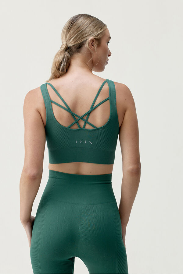 Born Living Yoga Moss Naisha top green
