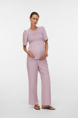 Mamalicious Long trousers Maternity pink