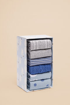 Womensecret 6-pack of printed socks blue