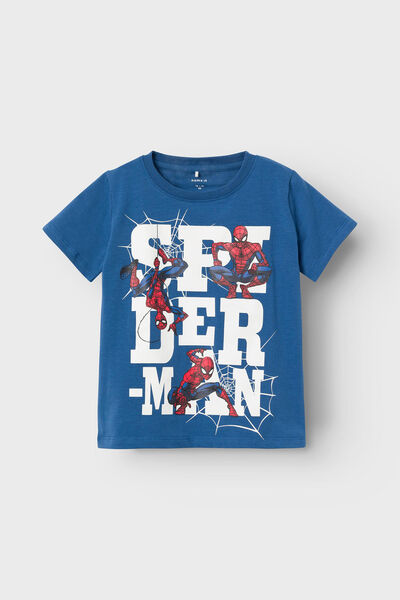 Womensecret Camiseta de niño manga corta Spiderman blue